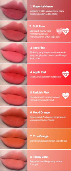 innisfree - Airy Matte Tint - 9 Colors