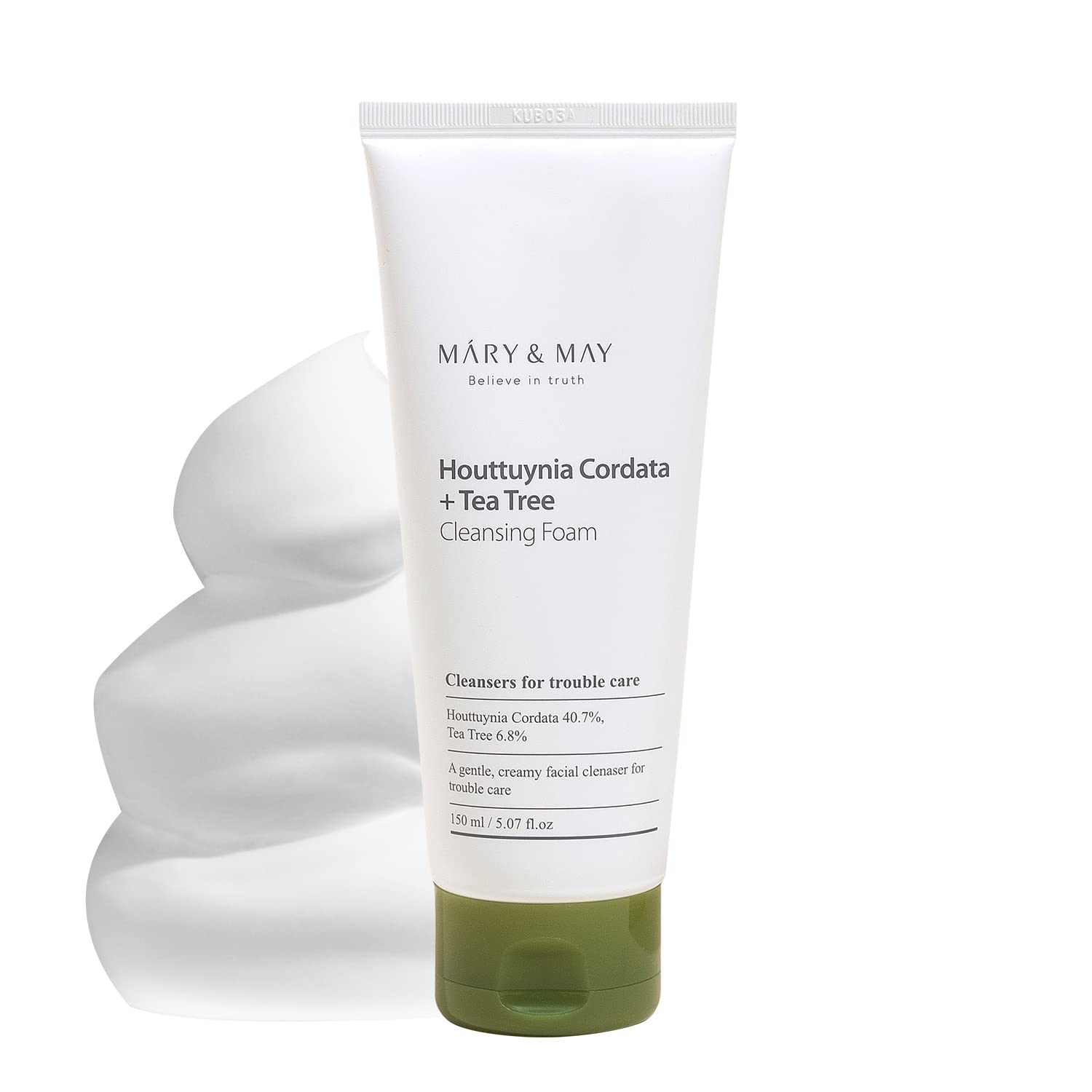 Mary&amp;May - Houttuynia Cordata + Tea Tree Cleansing Foam - 150ml 