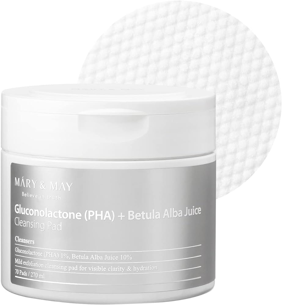 Mary&amp;May - Gluconolactone (PHA) + Betula Alba Juice Cleansing Pad
