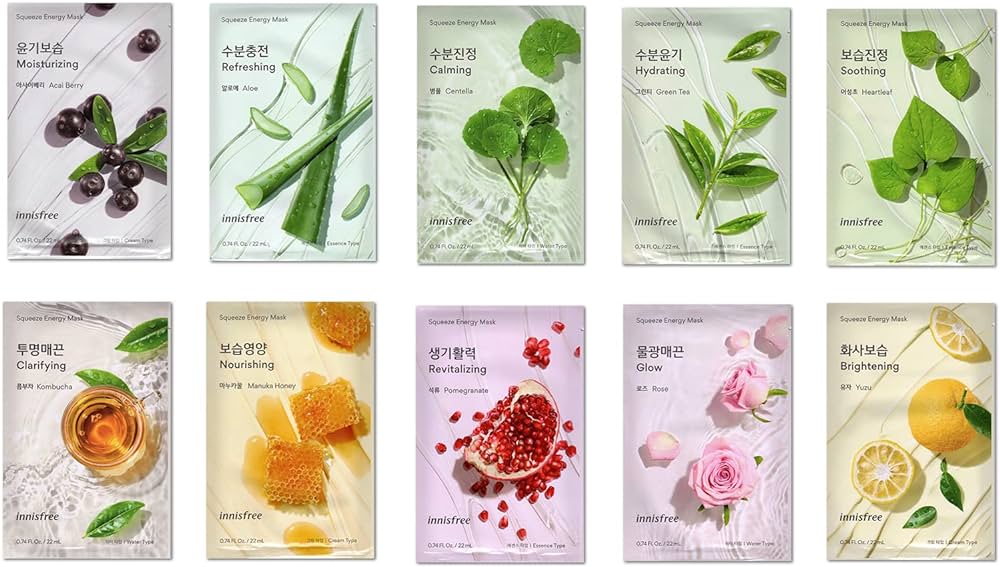 innisfree - Energy Mask - 10 Types