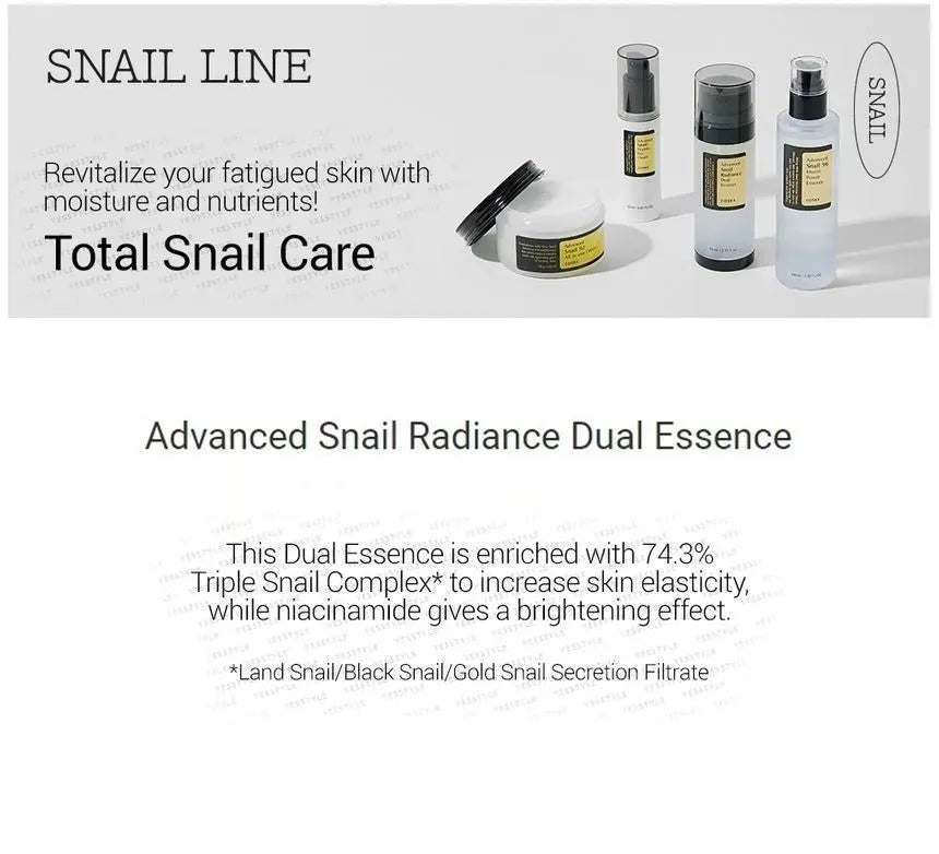 COSRX - Advanced Snail Radiance Dual Essence - 80ml