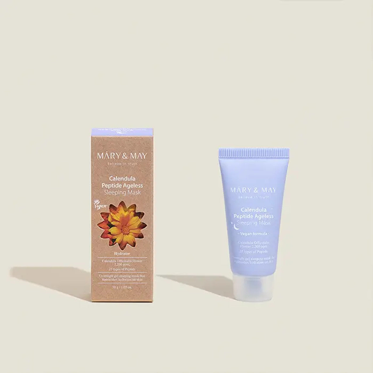 Mary&amp;May - Calendula Peptide Ageless Sleeping Mask Mini 
