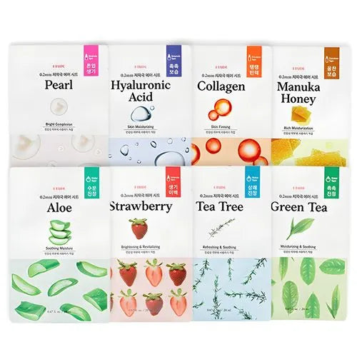 ETUDE - 0.2 Therapy Air Mask NEW - 12 Types