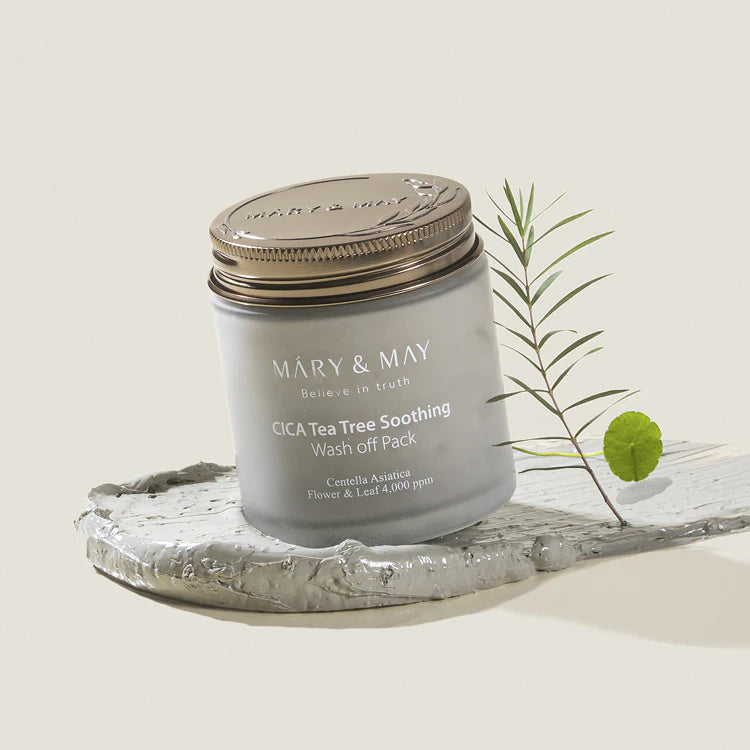 Mary&amp;May - Cica Tea Tree Soothing Wash Off Mask Pack 