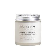 Mary&amp;May - Lemon Niacinamide Glow Wash Off Mask Pack 