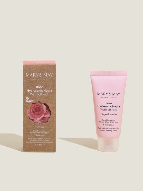 Mary&amp;May - Rose Hyaluronic Hydra Wash Off Mask Pack Mini 