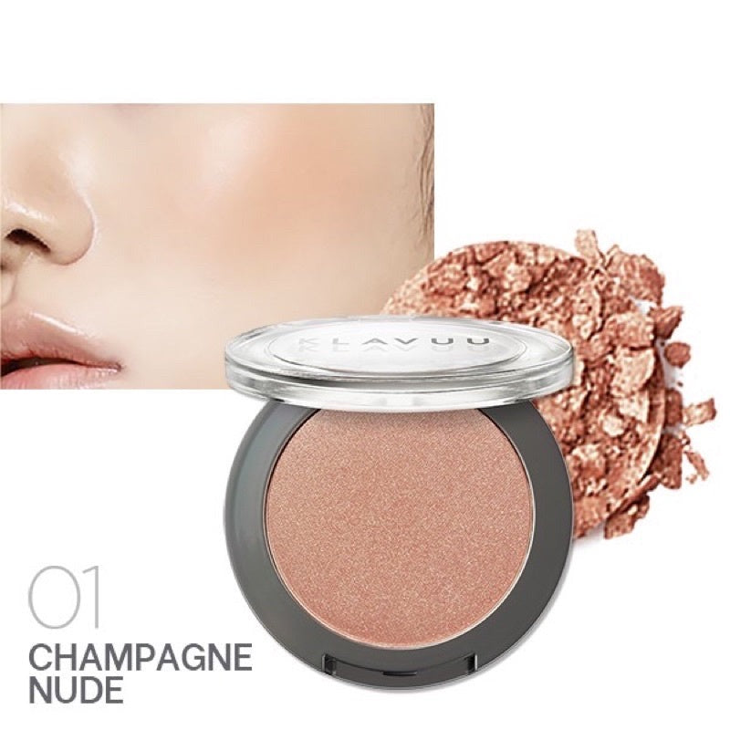 KLAVUU - Urban Pearlsation Natural Powder Blusher - 5 Colors