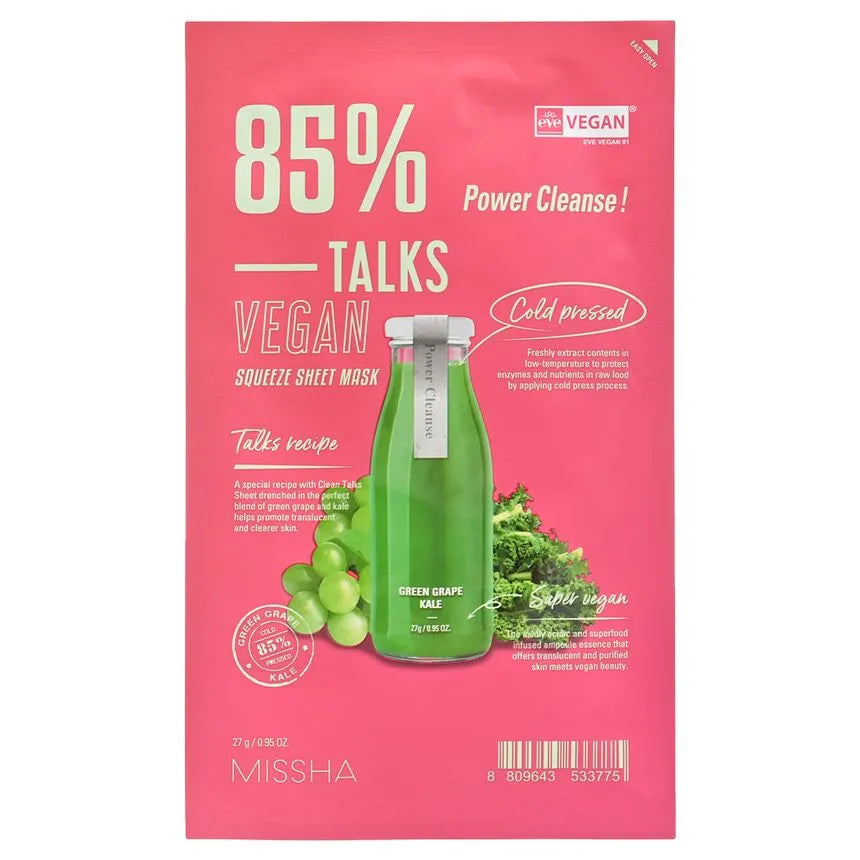 MISSHA - Talks Vegan Squeeze Sheet Mask - 7 Types