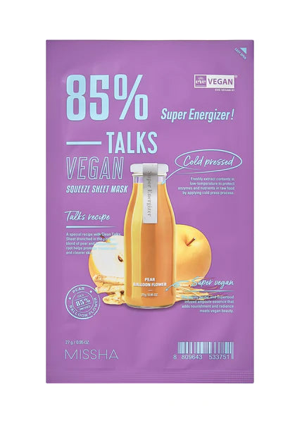 MISSHA - Talks Vegan Squeeze Sheet Mask - 7 Types