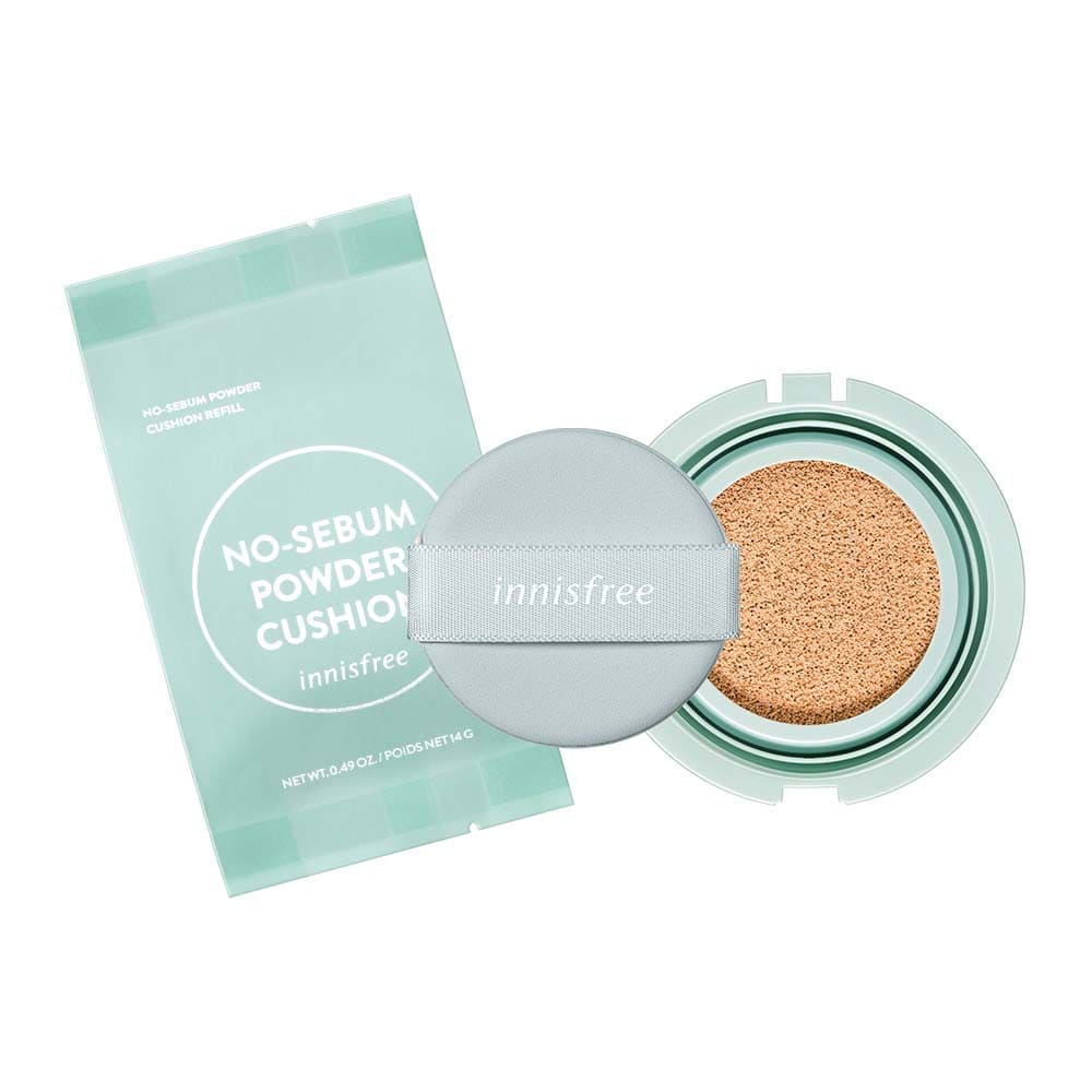 innisfree - No-Sebum Powder Cushion Refill Only - 5 Colors