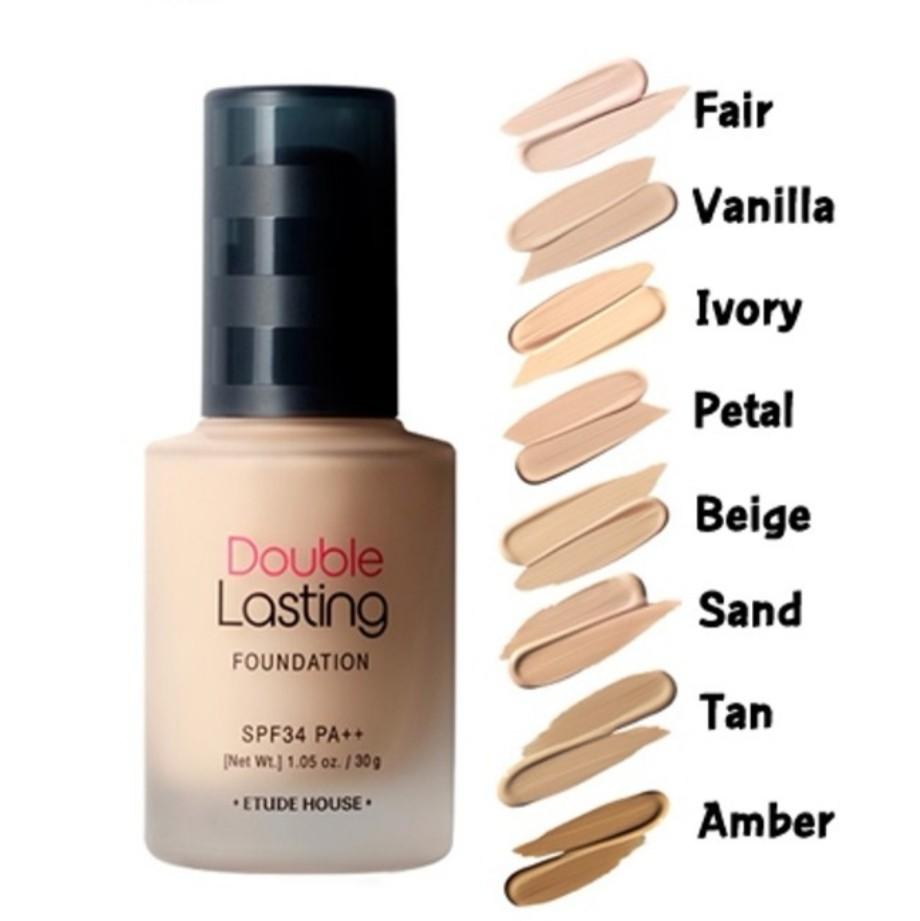 ETUDE - Double Lasting Foundation NEW - 12 Colors